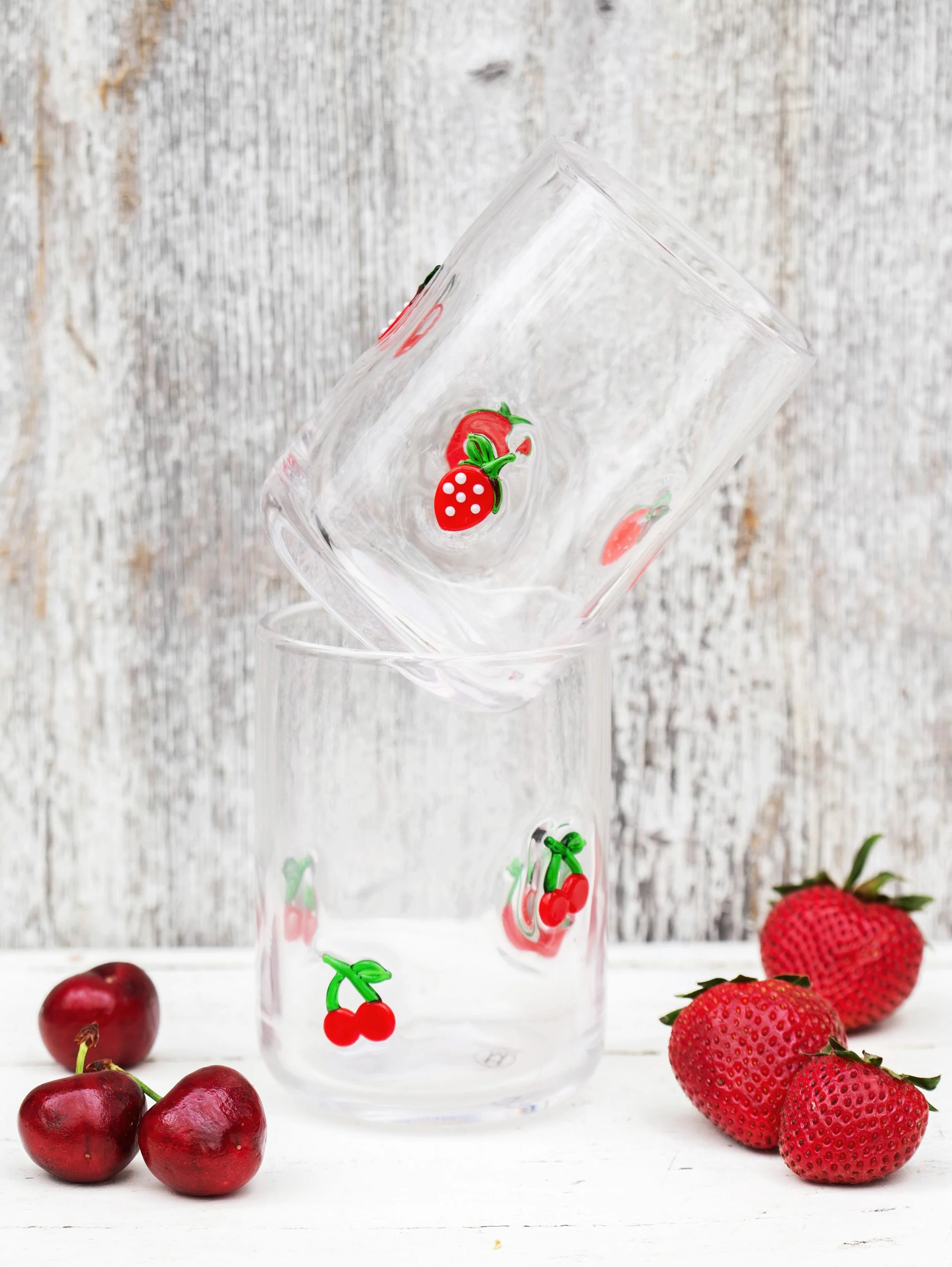 Fresh-picked favorites! 🍓🍒 Shop more summer glassware in our department now.