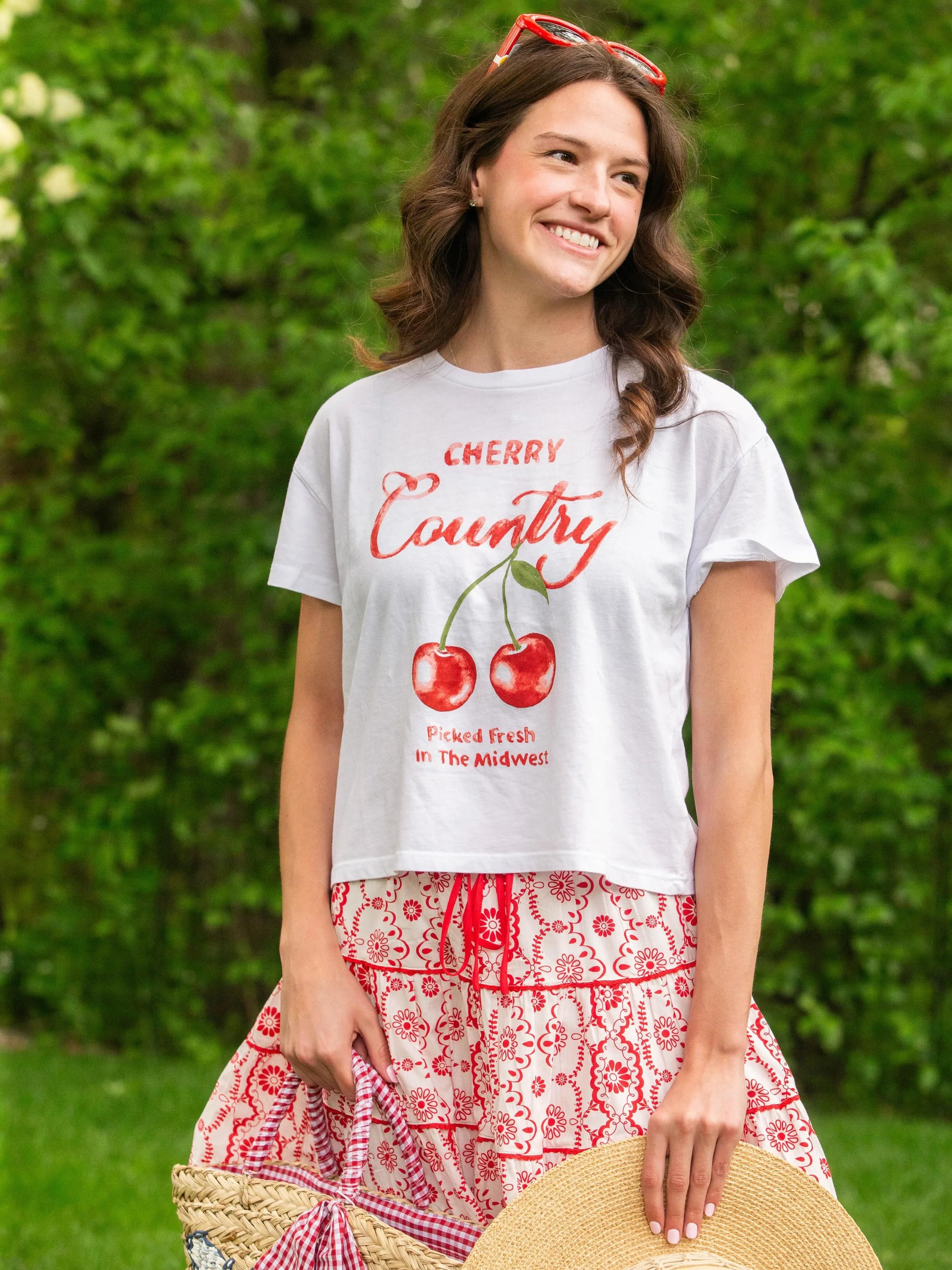 Cherry on top? This outfit. 🍒 Summer style is in full bloom in our department!