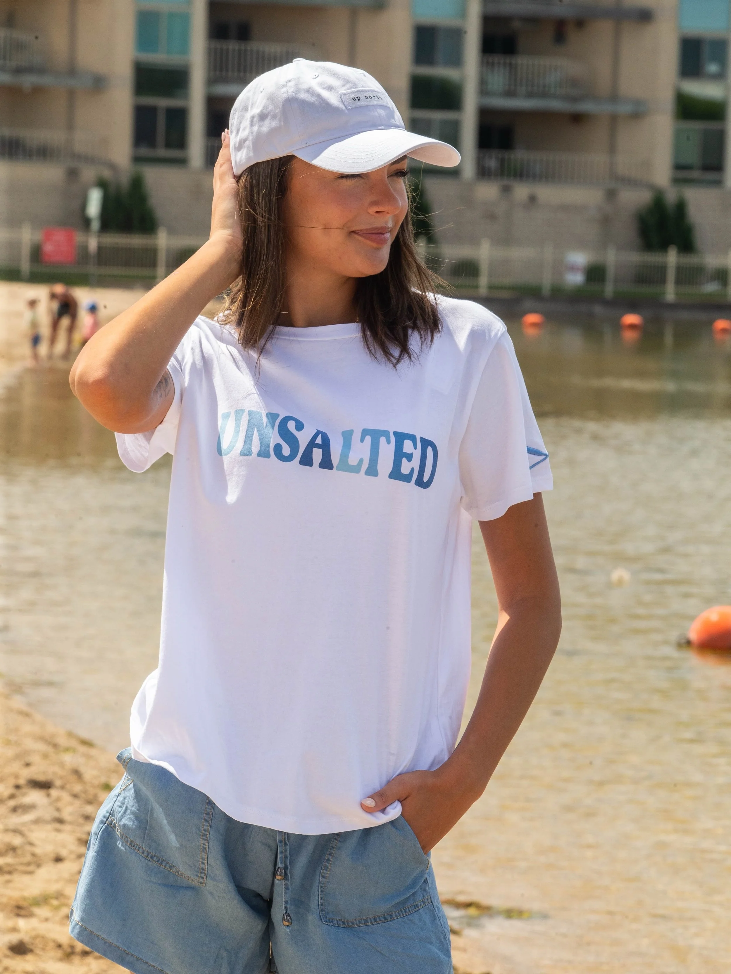 Hot days call for lake days! 💙 Stop in to shop this lake life look.