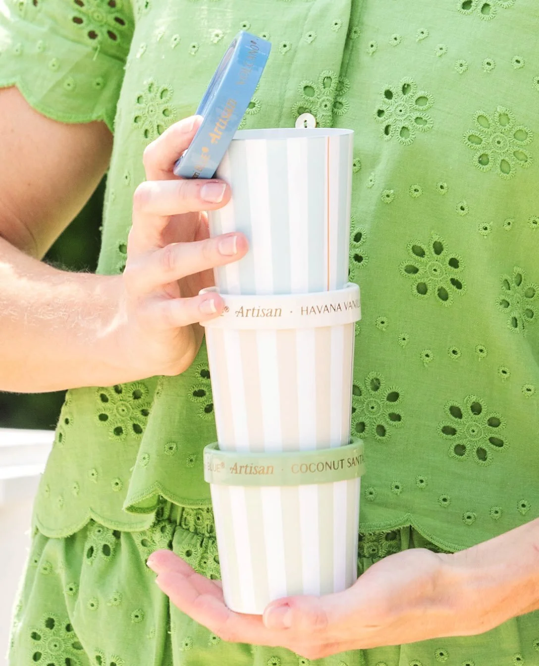 Whether you love the iconic, energizing burst of Capri Blue Volcano or the warm and grounding vibes of Coconut Santal, stock up on your favorite! Save now on their candles, diffusers &amp; room sprays 💚