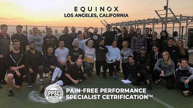 #repost
.
Congrats to our newly certified Pain-Free Performance Specialists from @equinox Southern California who earned their PPSC&rsquo;s last weekend with Master Instructor @cliftonharski and Assistant Instructor @luishuete in Irvine. So proud to 