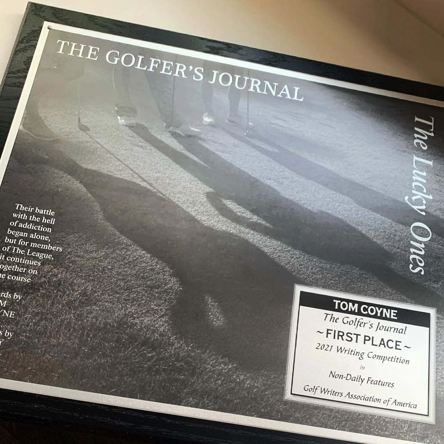 Good mail day. If the @golfersjournal didn’t exist this would be a story I might tell quietly to someone every few years. Maybe. Thanks #TGJ #brokenteesociety