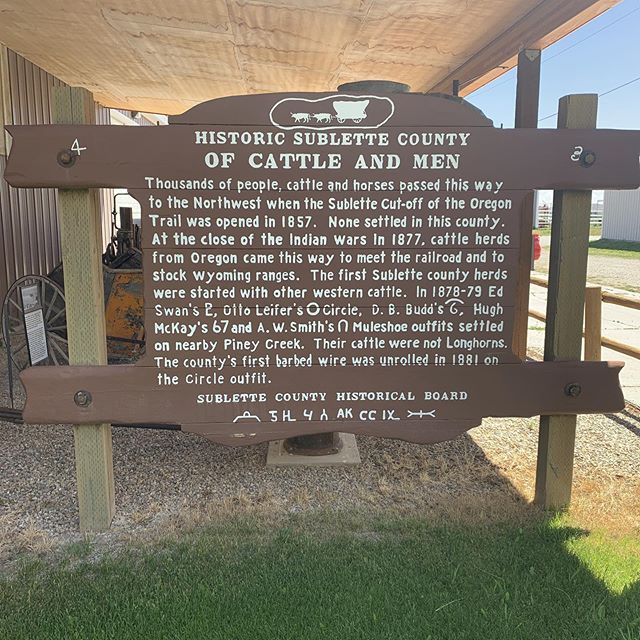 Whether you&rsquo;re new to a community or a long time member, visit the local museum. It&rsquo;s important to know the roots of your town! #sublettecounty #bigpiney #wyoming #thatswy #history #museum #summer #trip #travel #tourism