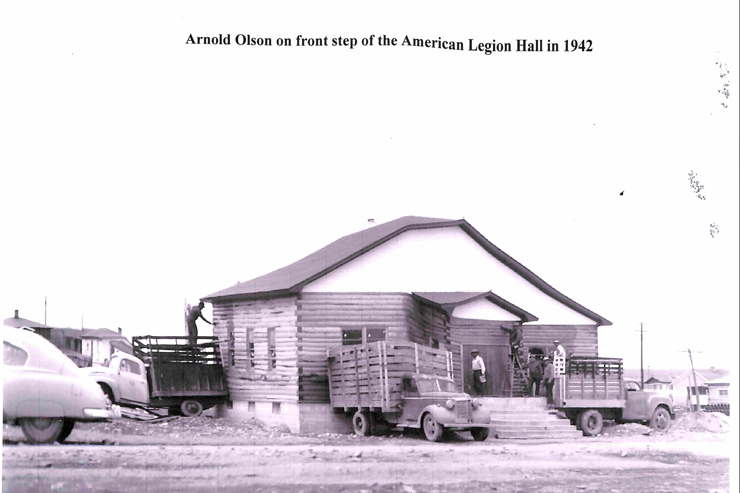 Arnold Olson at the American Legion