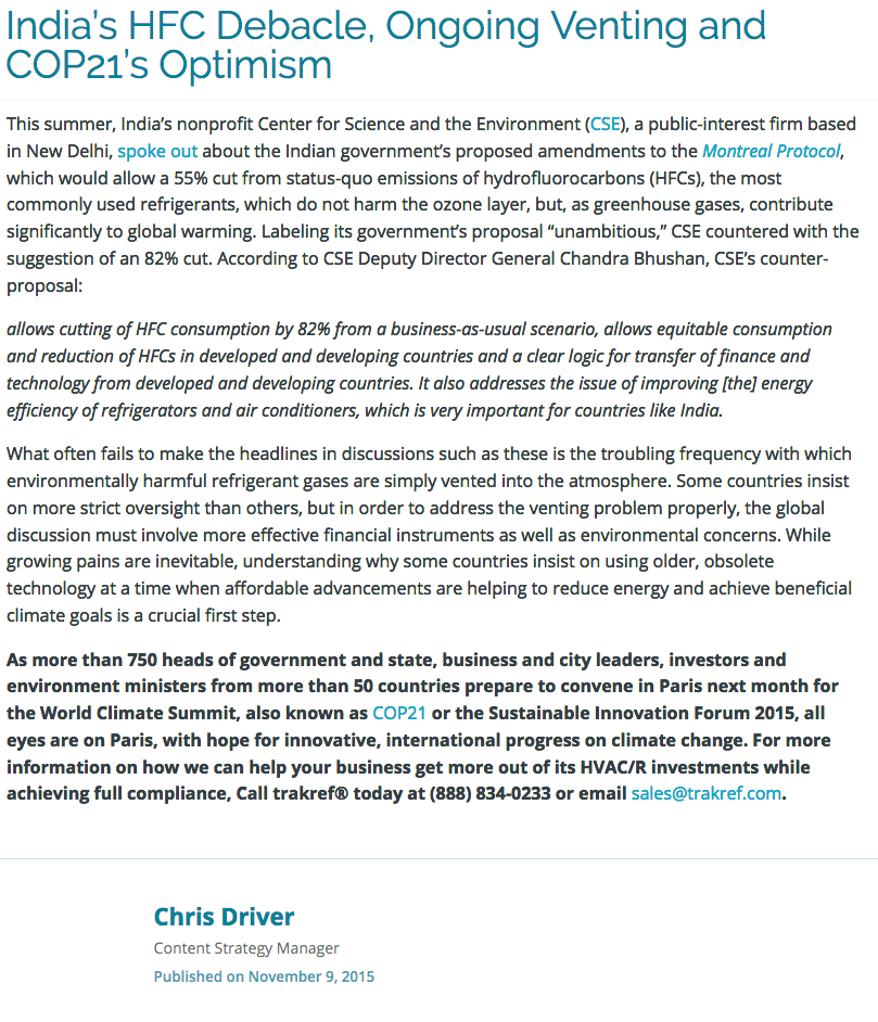 Trakref_Indias HFC Debacle Ongoing Venting and COP21 Optimism_cd_11.9.15.png