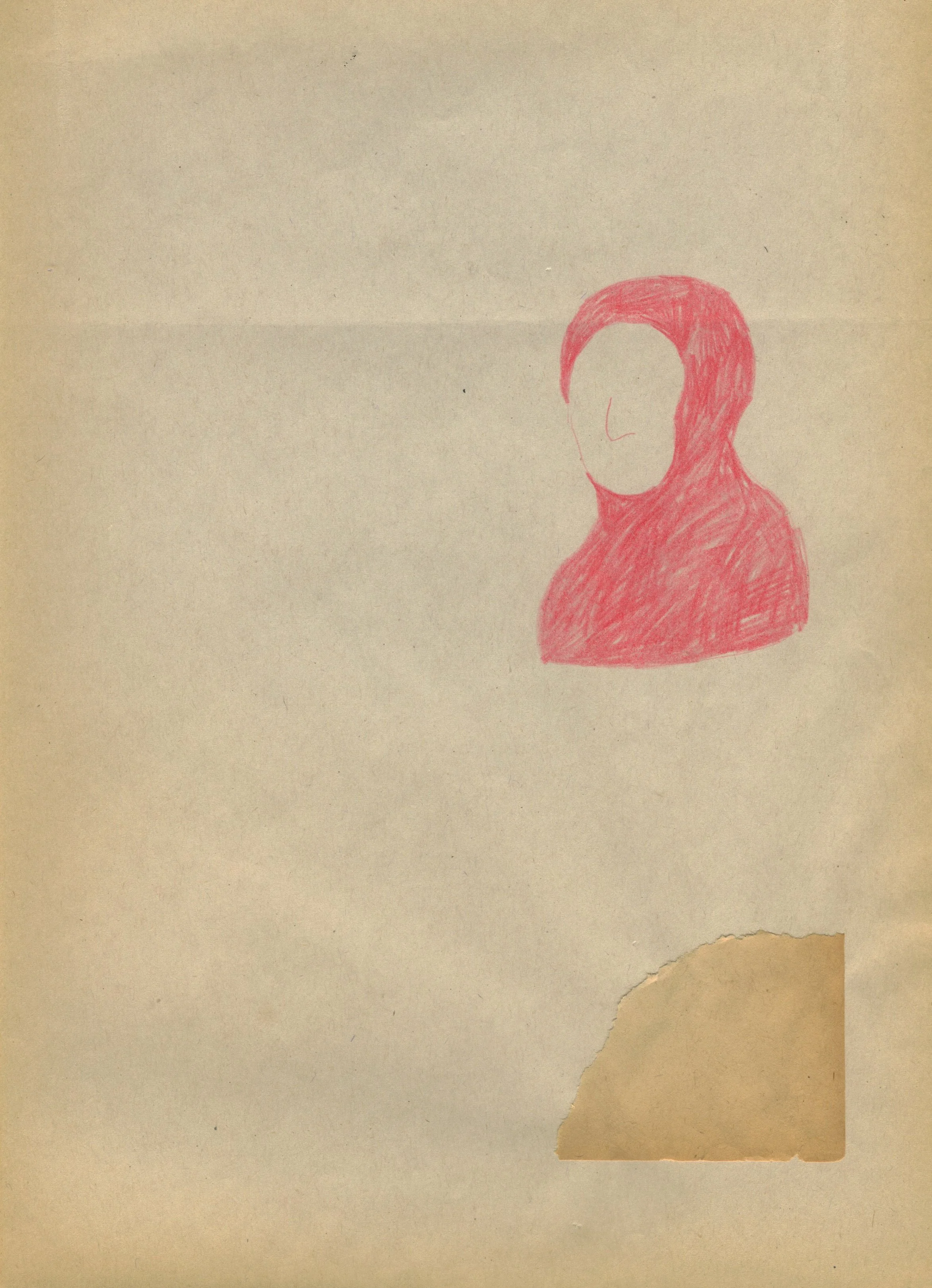 pencil on aged paper / 2019 / 9” x 11”