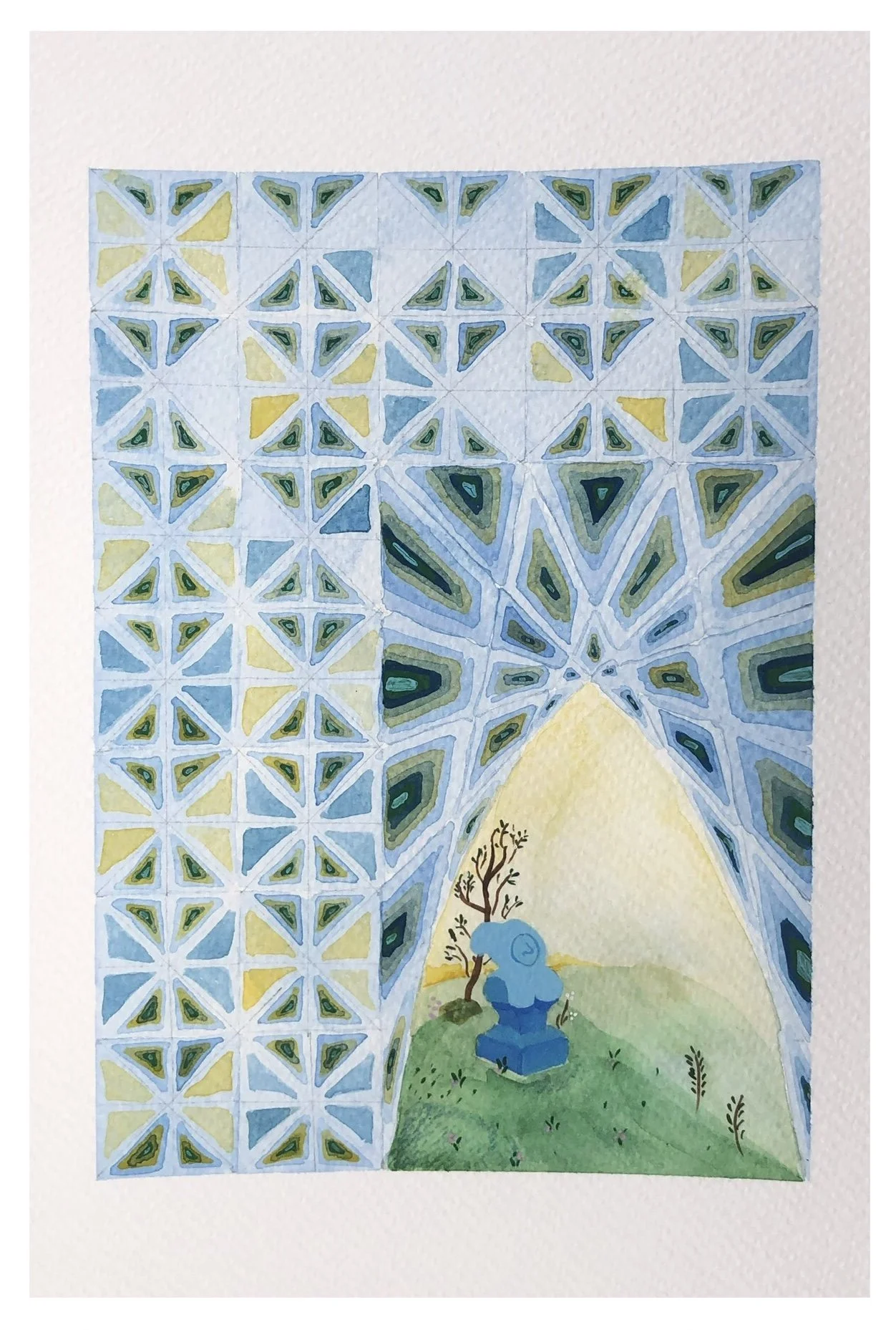 Watercolor On Paper / 2022 / 6” x 9”