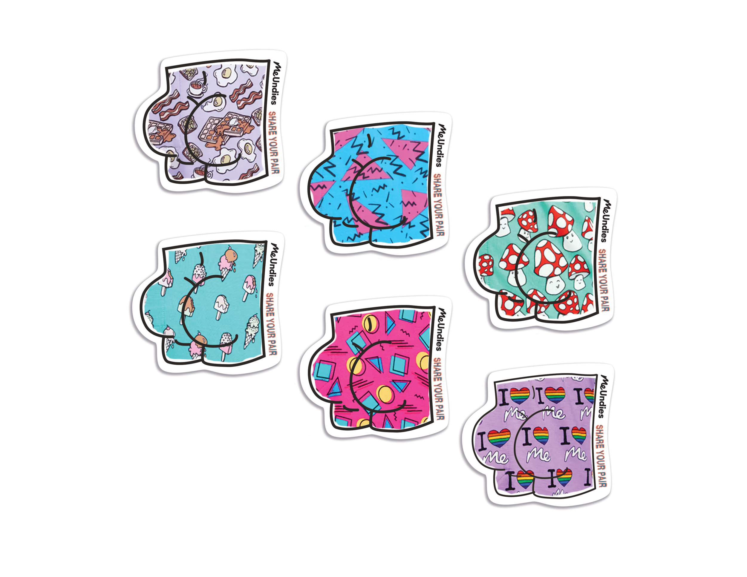 Stickers will come with orders mirroring the designs they ordered.