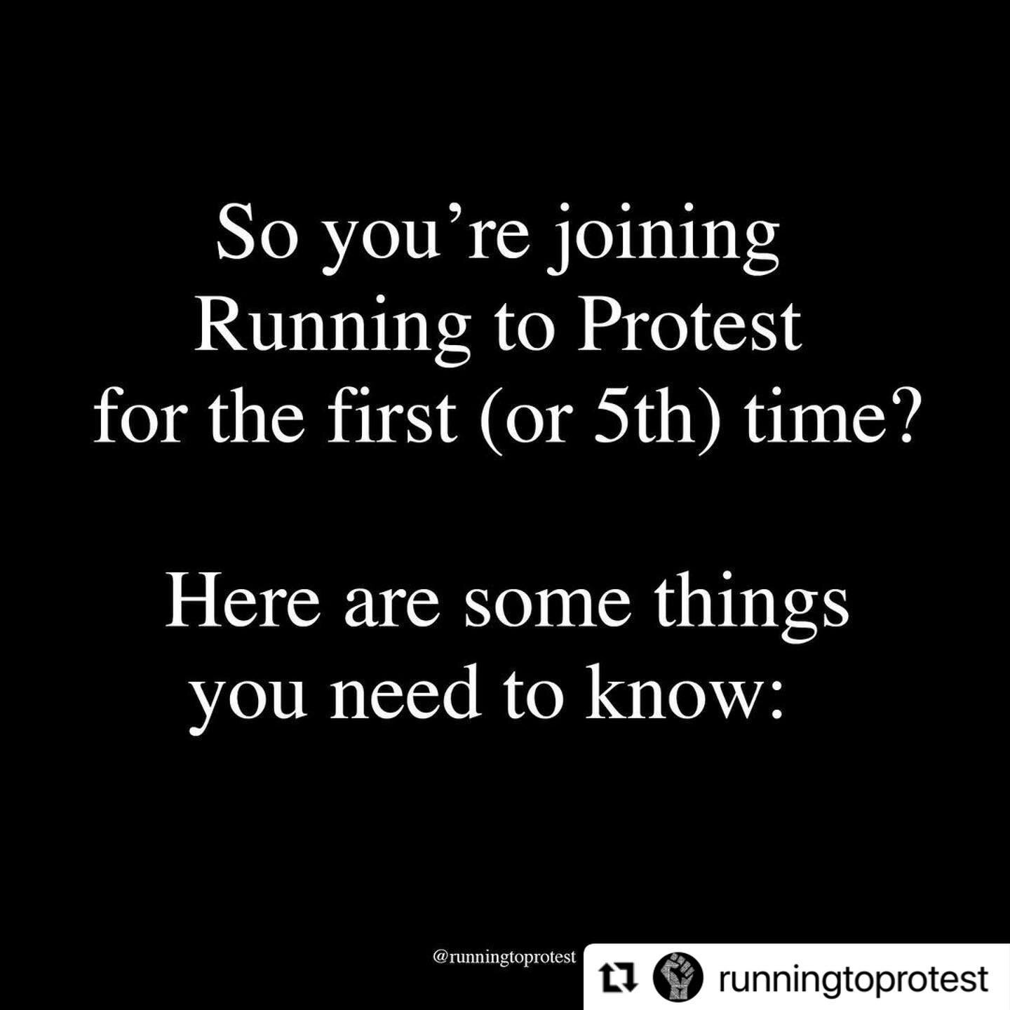 #Repost @runningtoprotest with @make_repost
・・・
So you&rsquo;re joining us at a Running To Protest event?

Here are some things you need to know, whether it&rsquo;s your first or fifth or tenth time.

See you on the streets.
.
.
.
.
.

#JusticeForBre