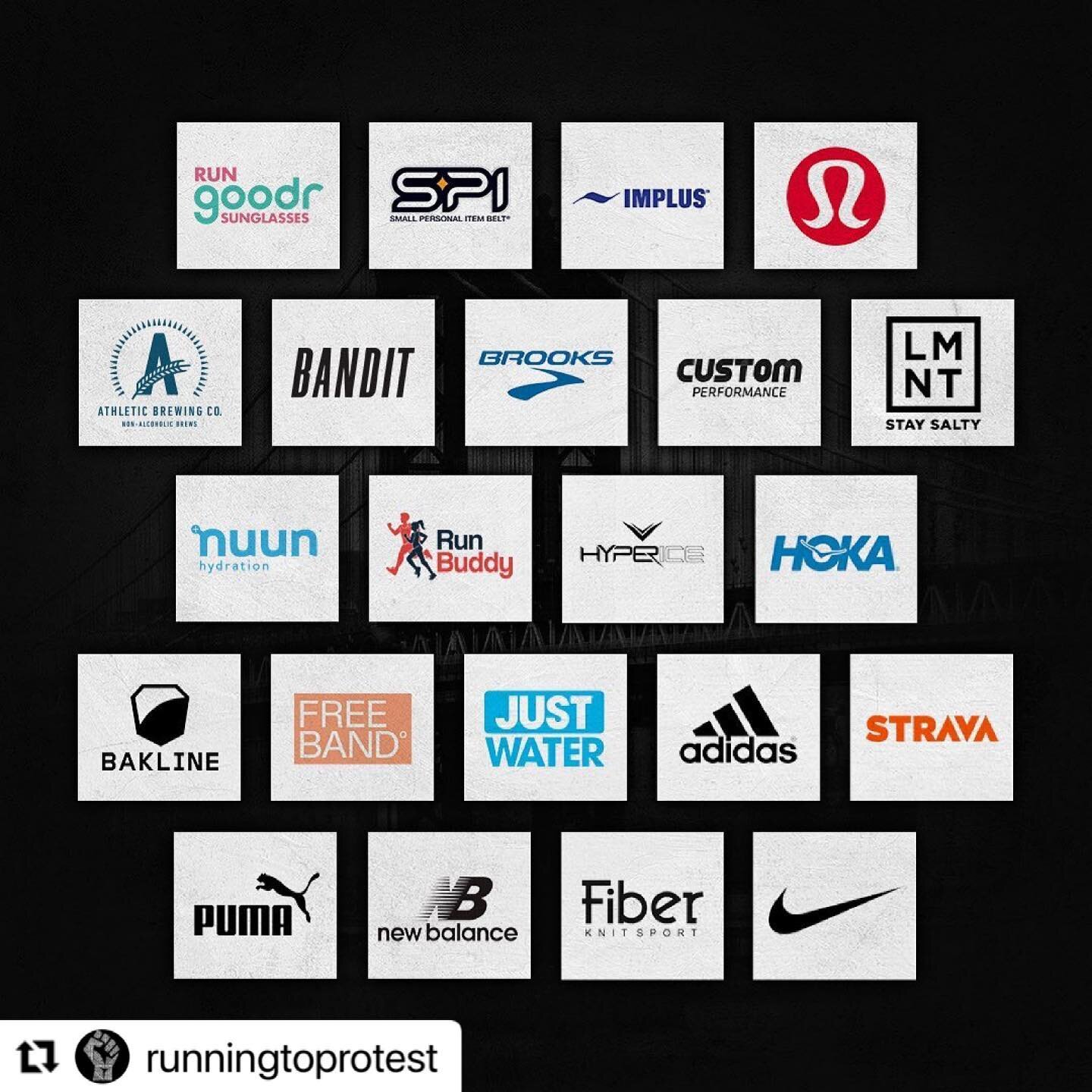We&rsquo;re excited to join forces with @runningtoprotest to shed some more light on Runner Safety. It is also great to see so many other brands and organizations joining and supporting the cause. See you on Saturday @ 8am. More deets to follow. #run