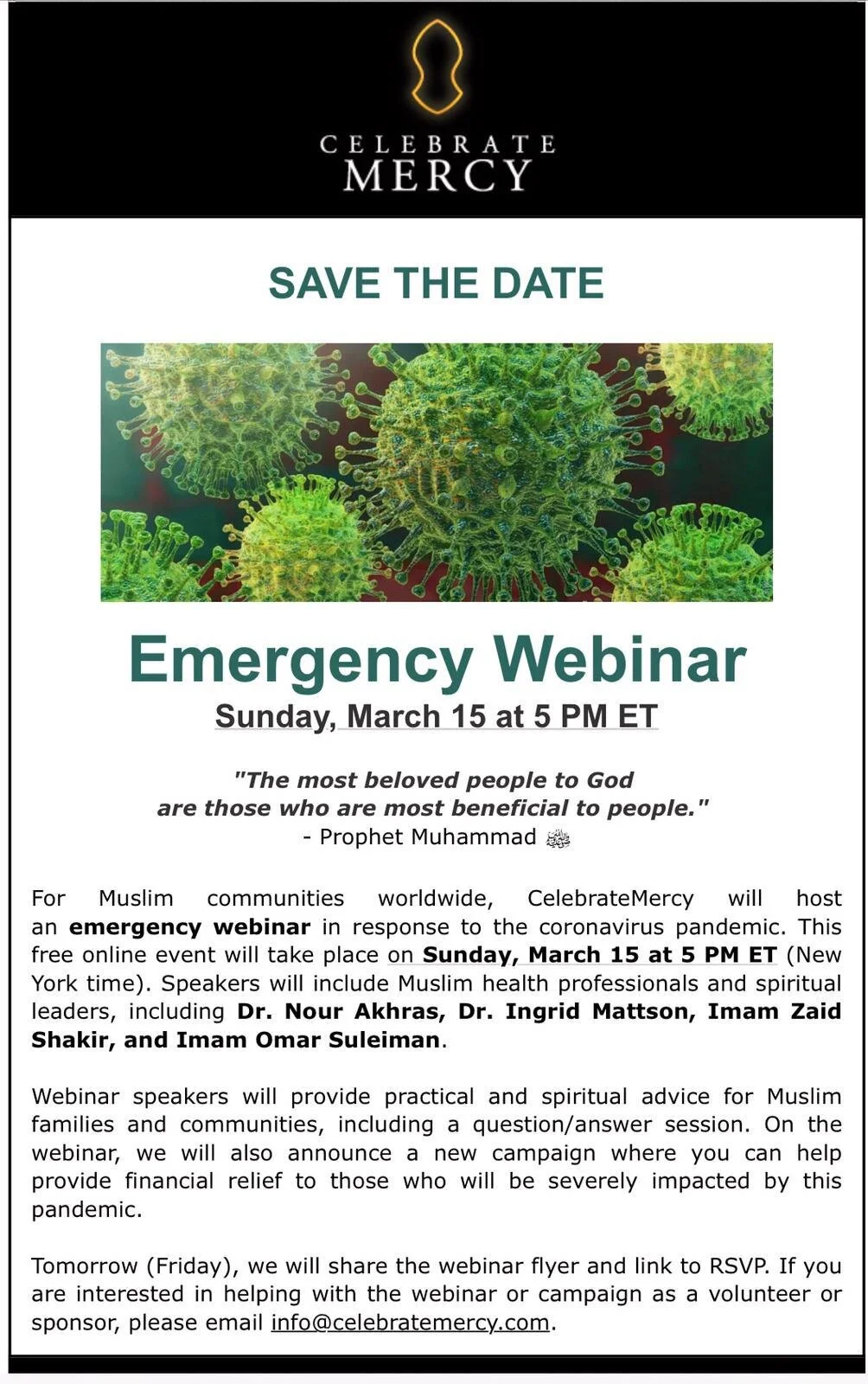 Emergency Webinar - Coronavirus