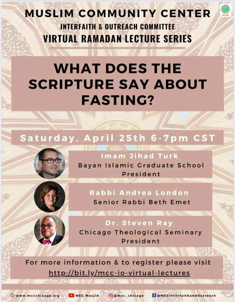  Muslim Community Center I&amp;O Committee Virtual Ramadan Lecture Series 