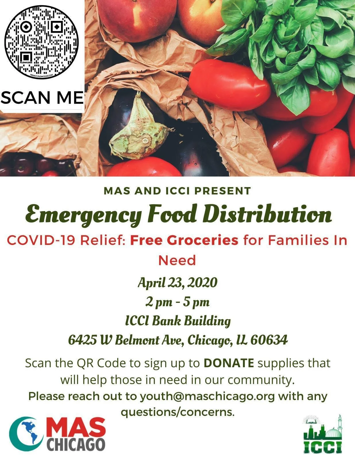 MAS and ICCI: Emergency Food Distribution