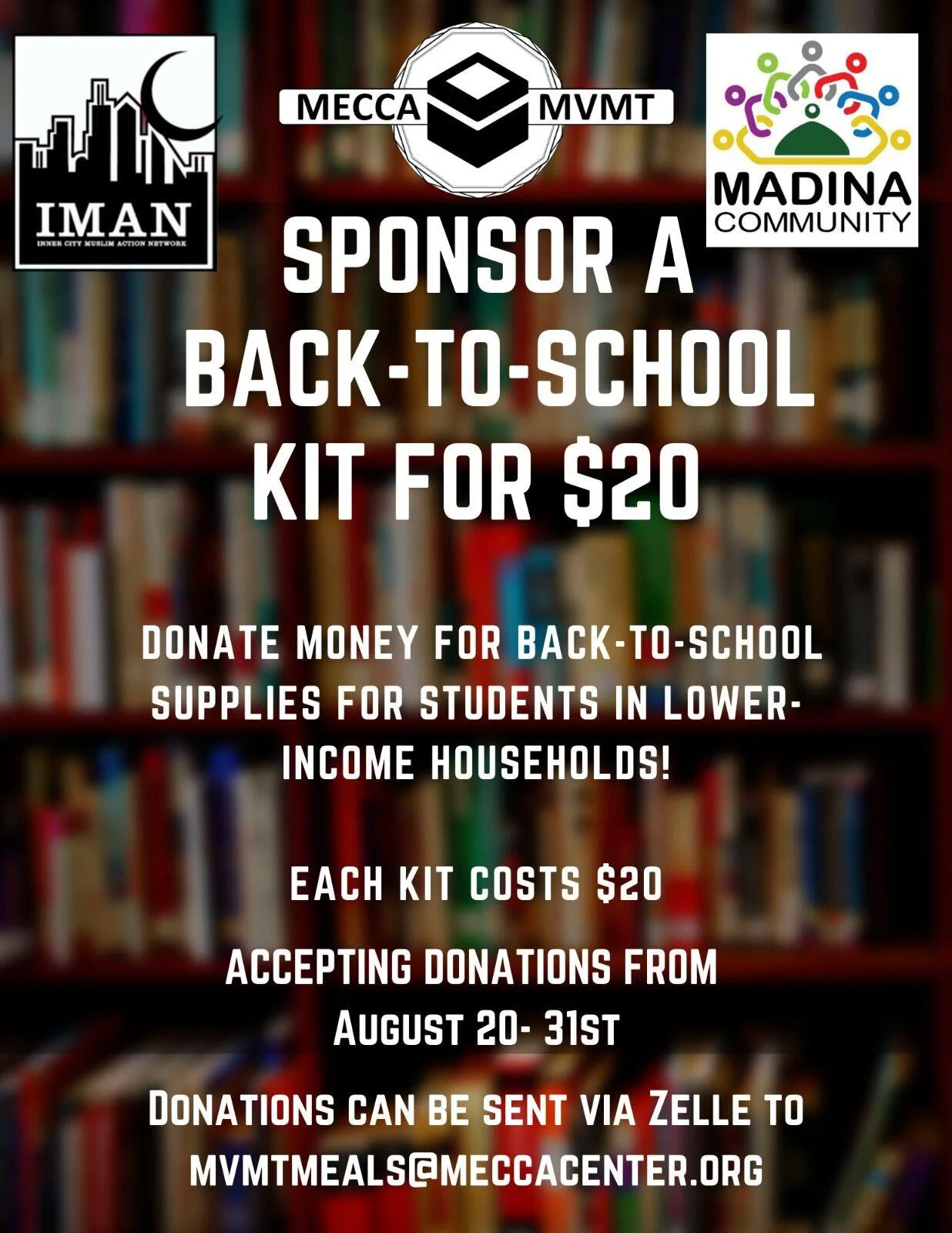 MECCA MVMT - Sponsor a Back-To-School Kit