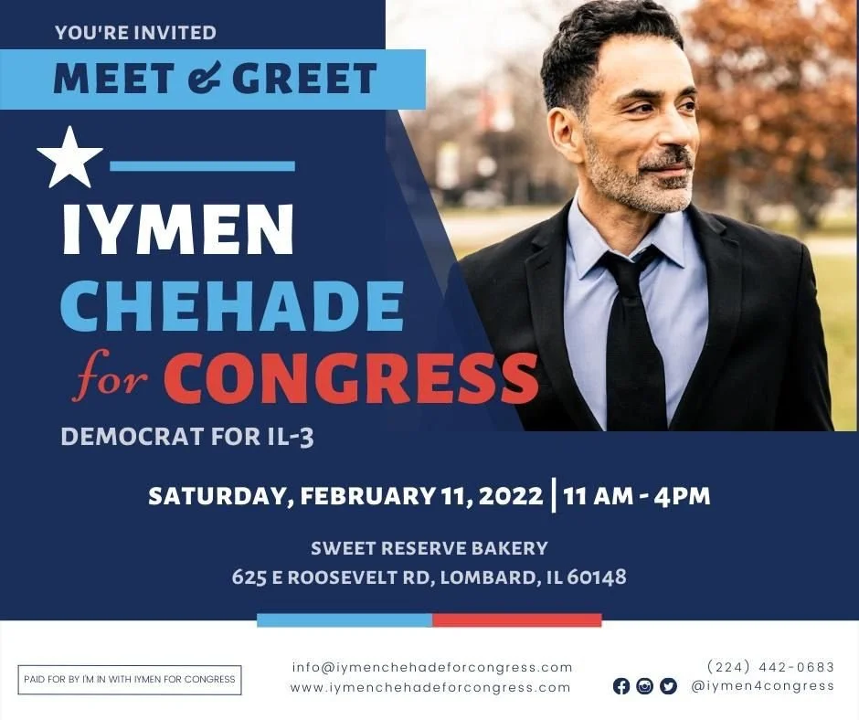 Meet &amp; Greet: Iymen Chehade for Congress