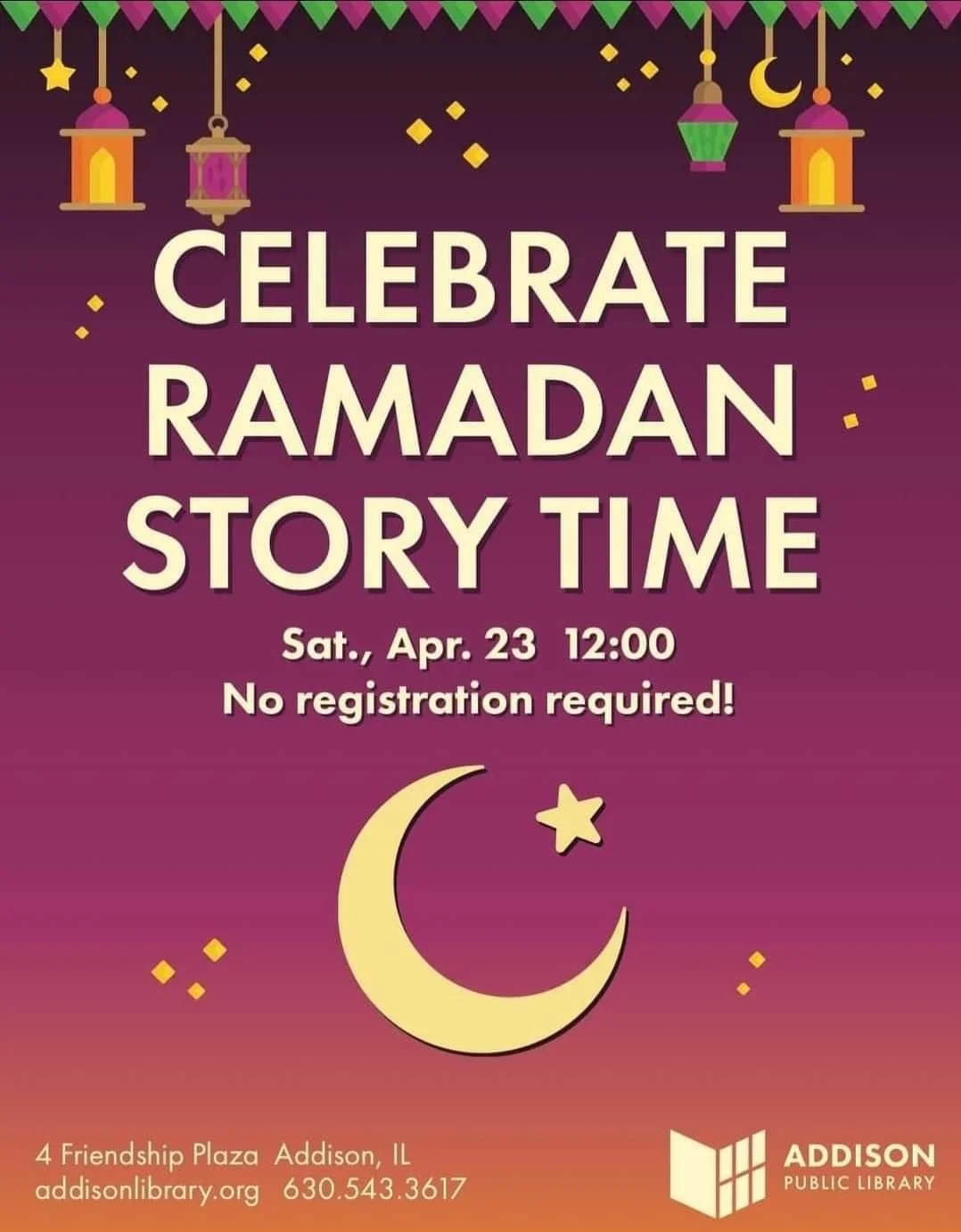 Ramadan Story Time at Addison Public Library