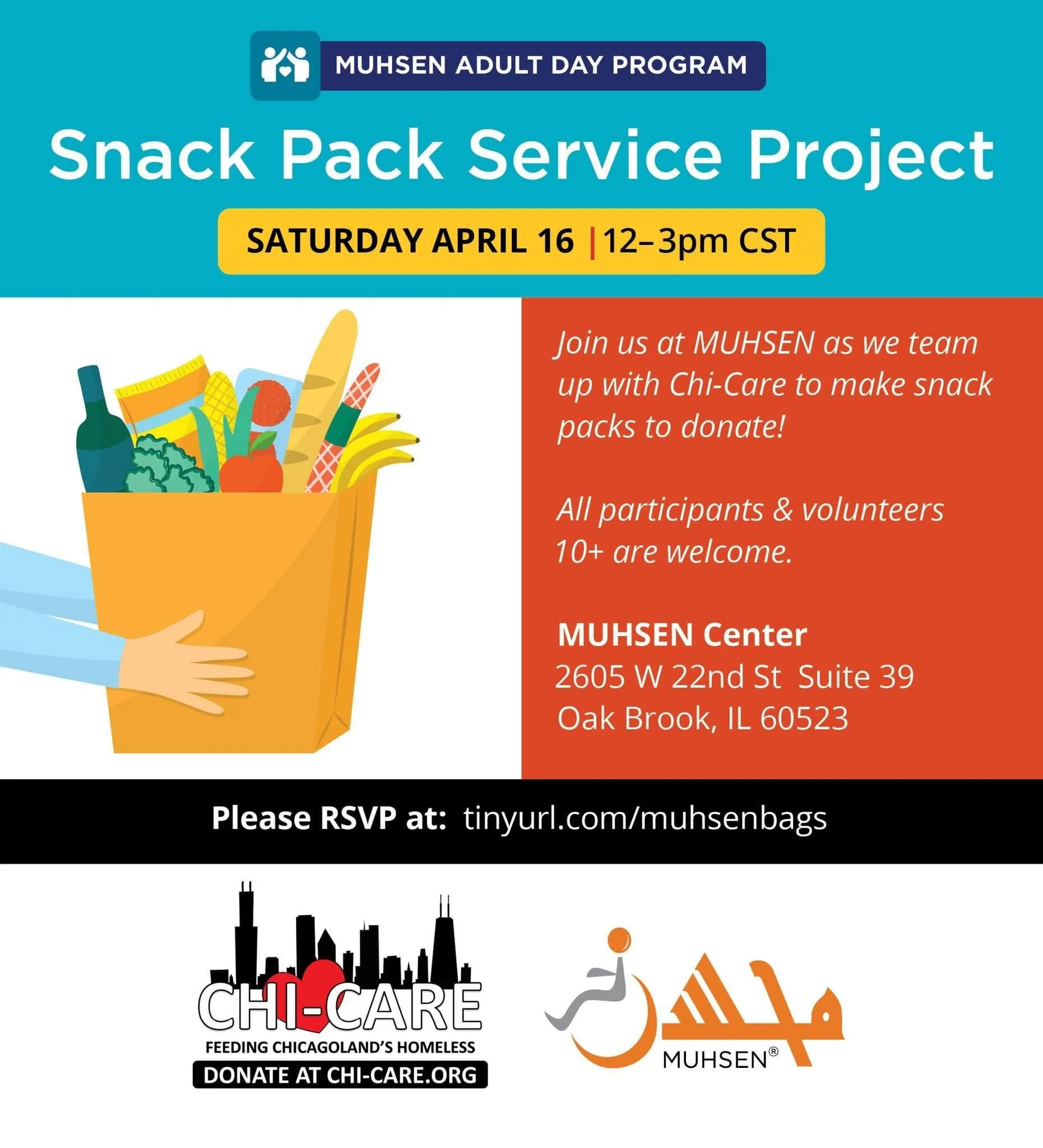 MUHSEN &amp; Chi-Care - Snack Pack Service Project 