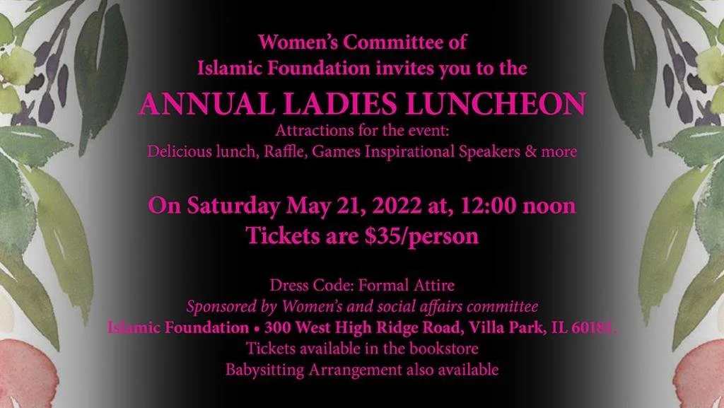 Islamic Foundation Annual Ladies Luncheon 