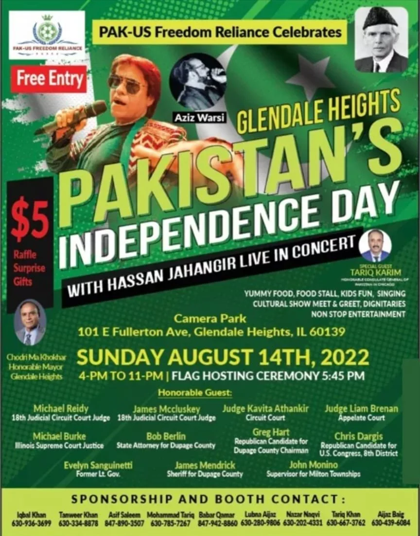 Glendale Heights Pakistan's Independence Day