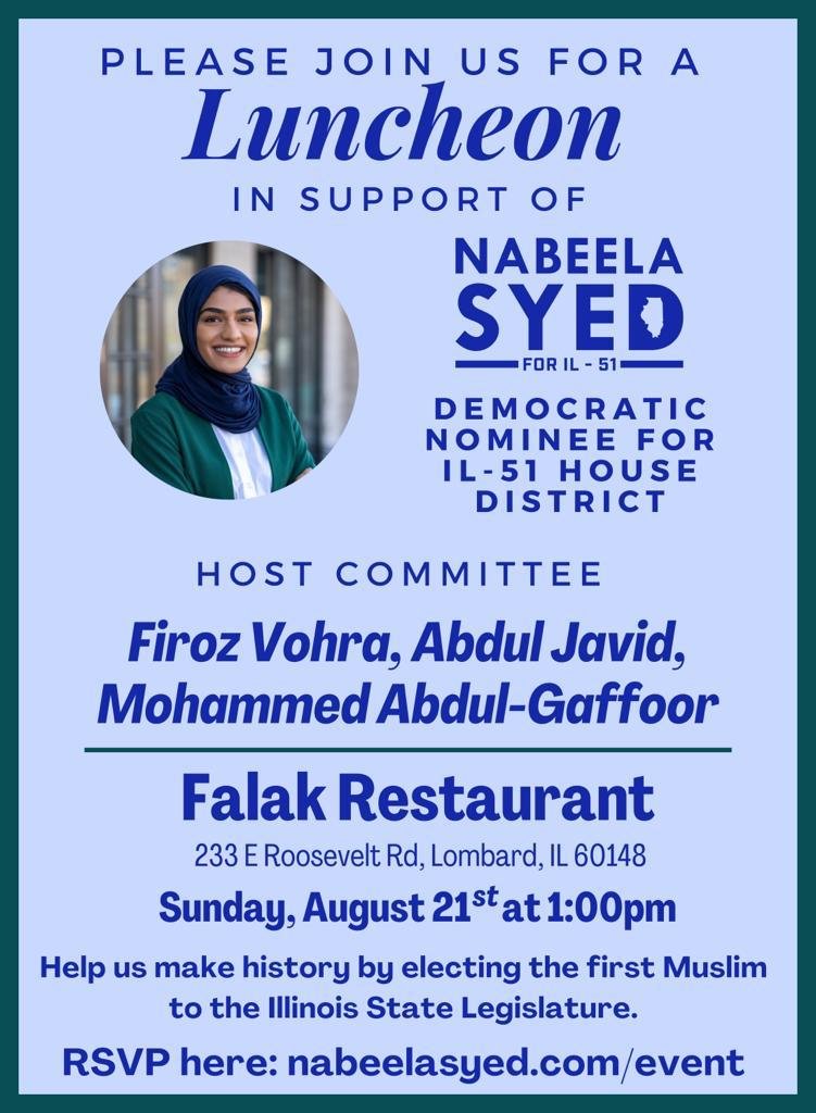 Luncheon in Support of Nabeela Syed