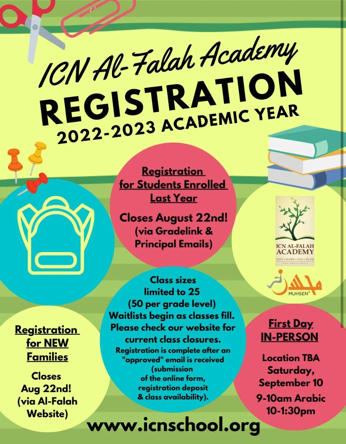 ICN Al-Falah Academy Registration Closes Aug 22