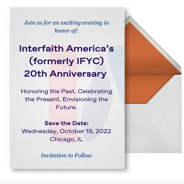 Interfaith America's (formerly IFYC) 20th Anniversary 