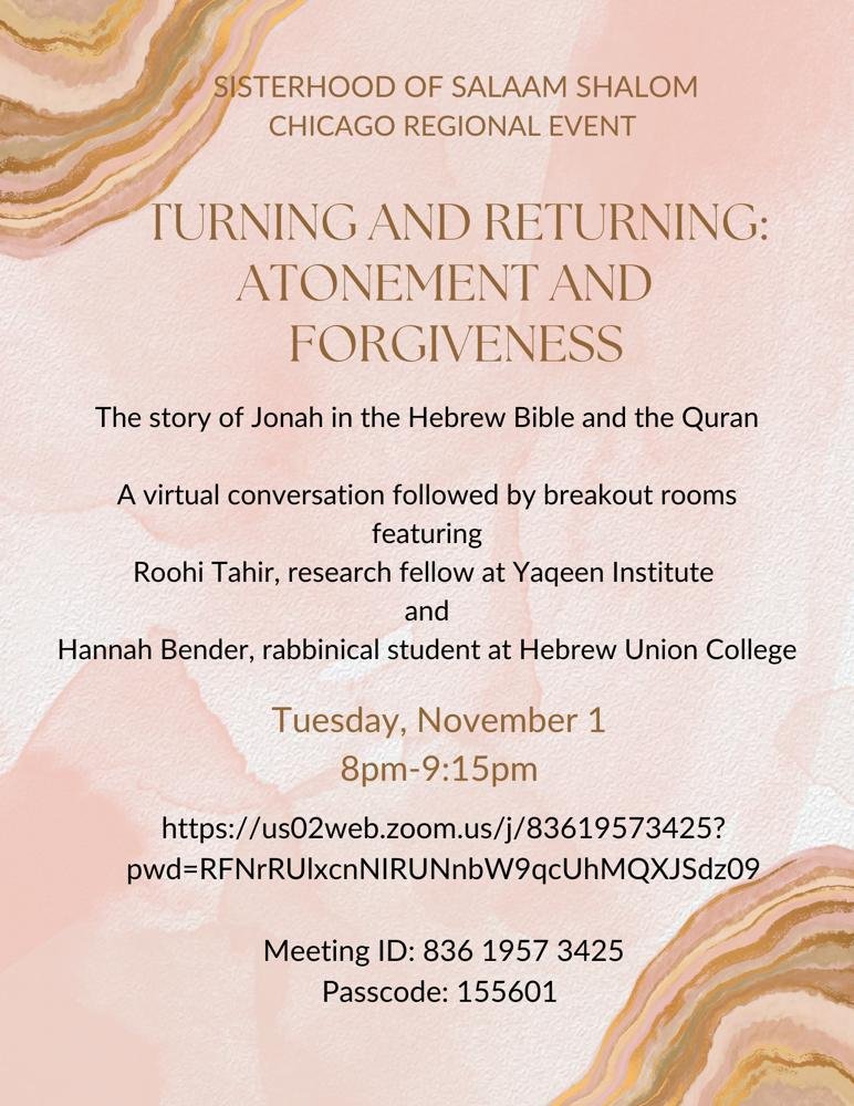 Turning and Returning: Atonement and Forgiveness