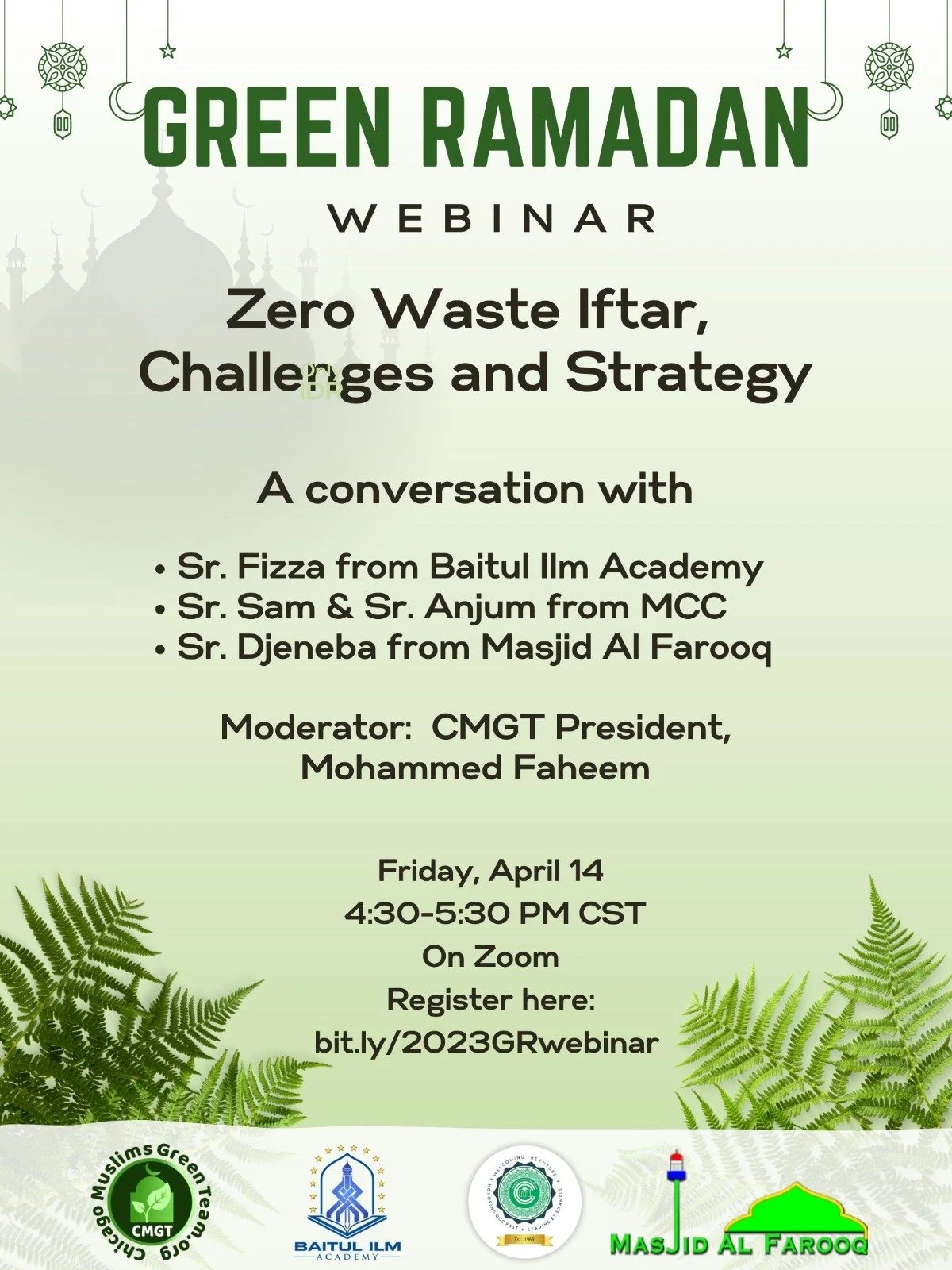 Green Ramadan Webinar - Zero Waste Iftar