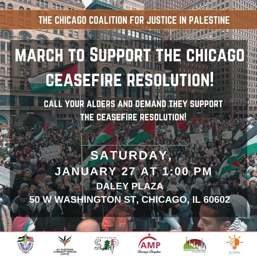March to Support the Chicago Ceasefire Resolution!