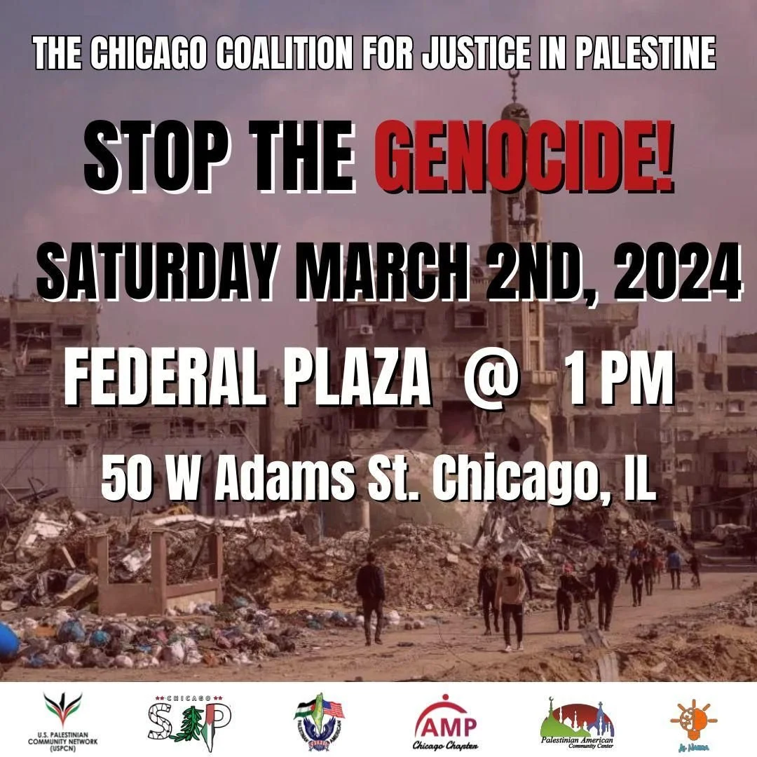 Chicago Coalition for Justice in Palestine - Stop the Genocide