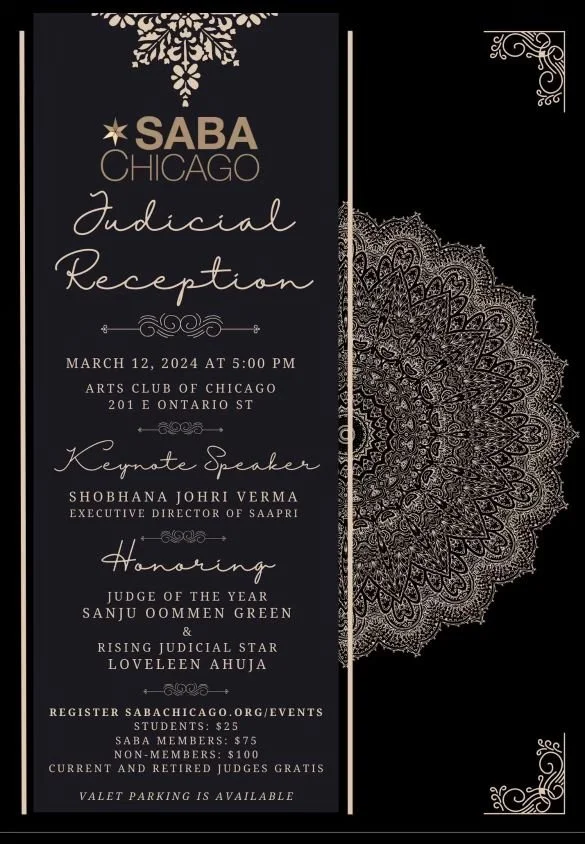 Saba Chicago Judicial Reception