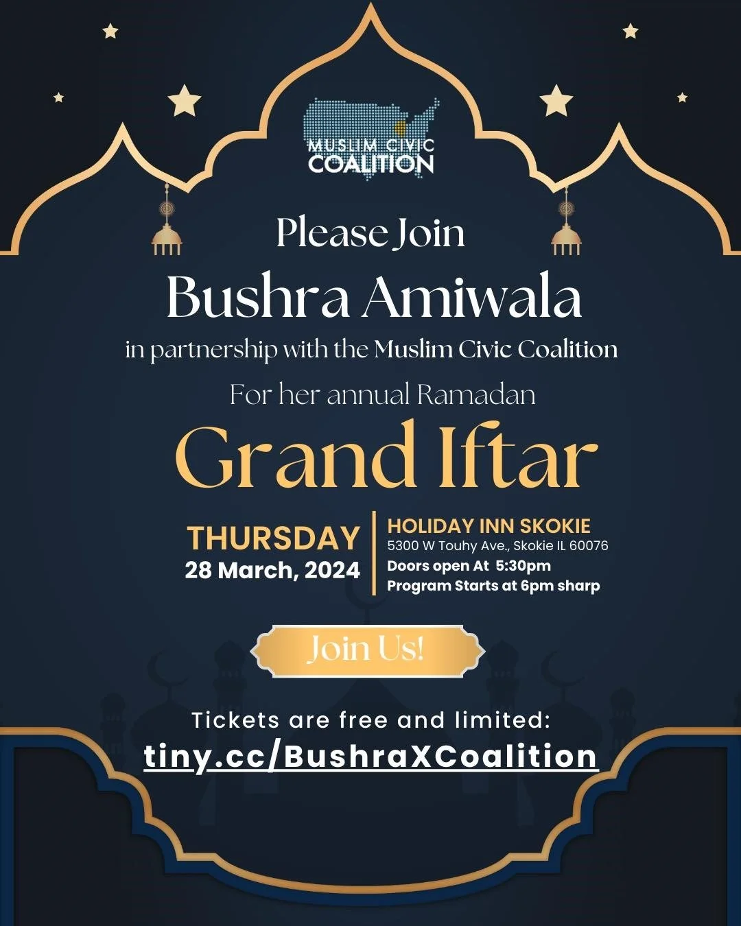 Bushra Amiwala x Muslim Civic Coalition Grand Iftar