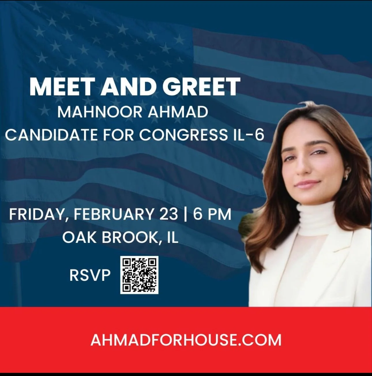 Meet and Greet: Mahnoor Ahmad Candidate for Congress IL-6