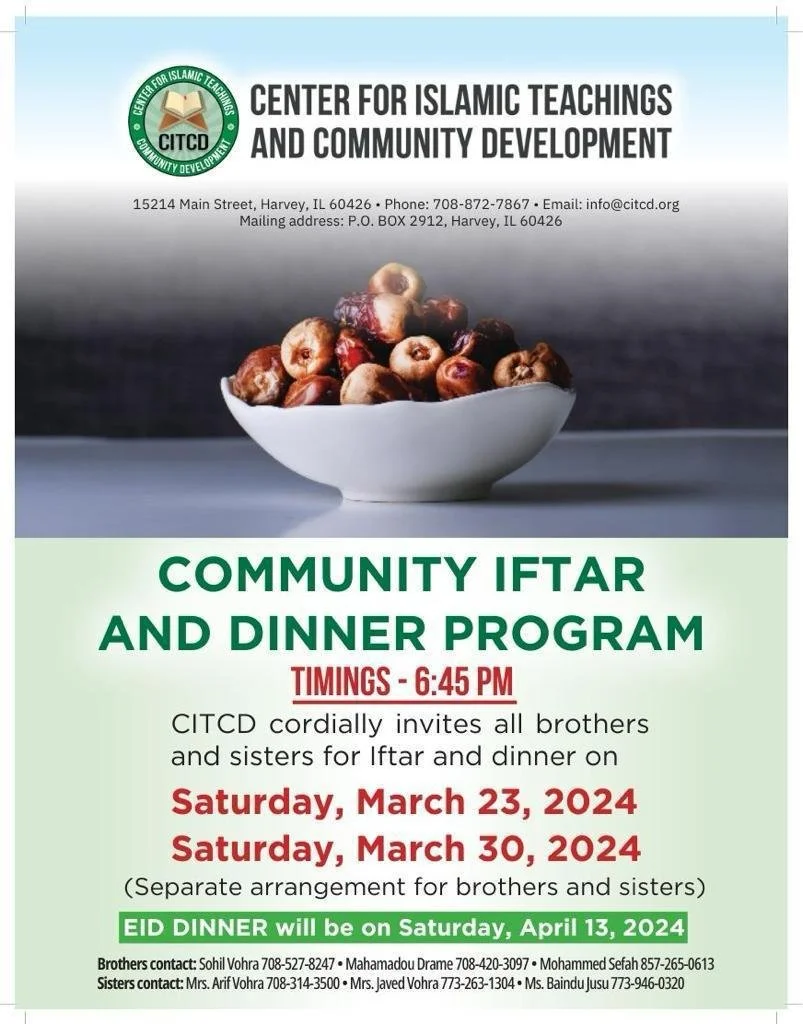 Center for Islamic Teachings and Community Development Community Iftar