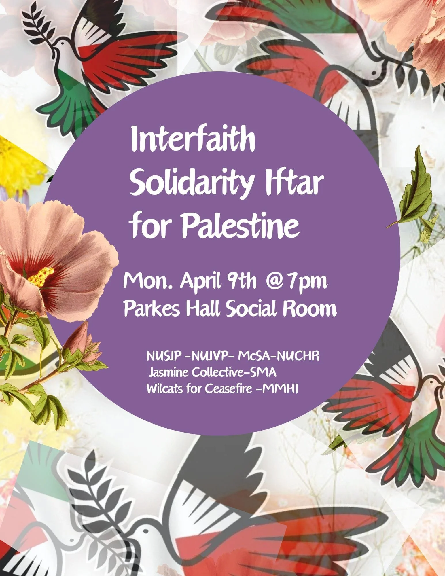 NUSJP-NUJVP-McSA-NUCHR-Jasmine Collective-SMA-Wildcats for Ceasefire-MMHI: Interfaith Solidarity Iftar for Palestine