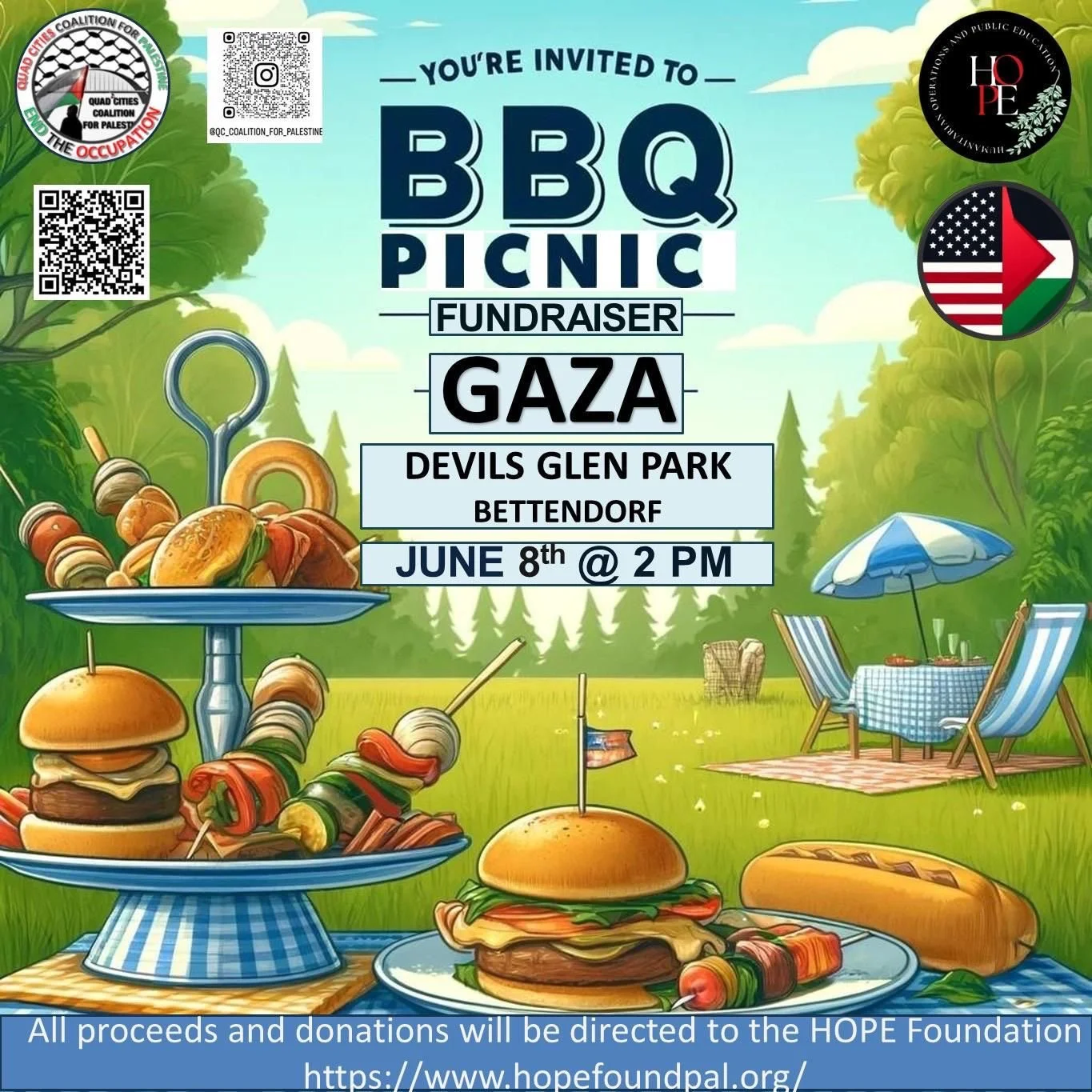 Hope Foundation: BBQ Picnic Fundraiser for Gaza