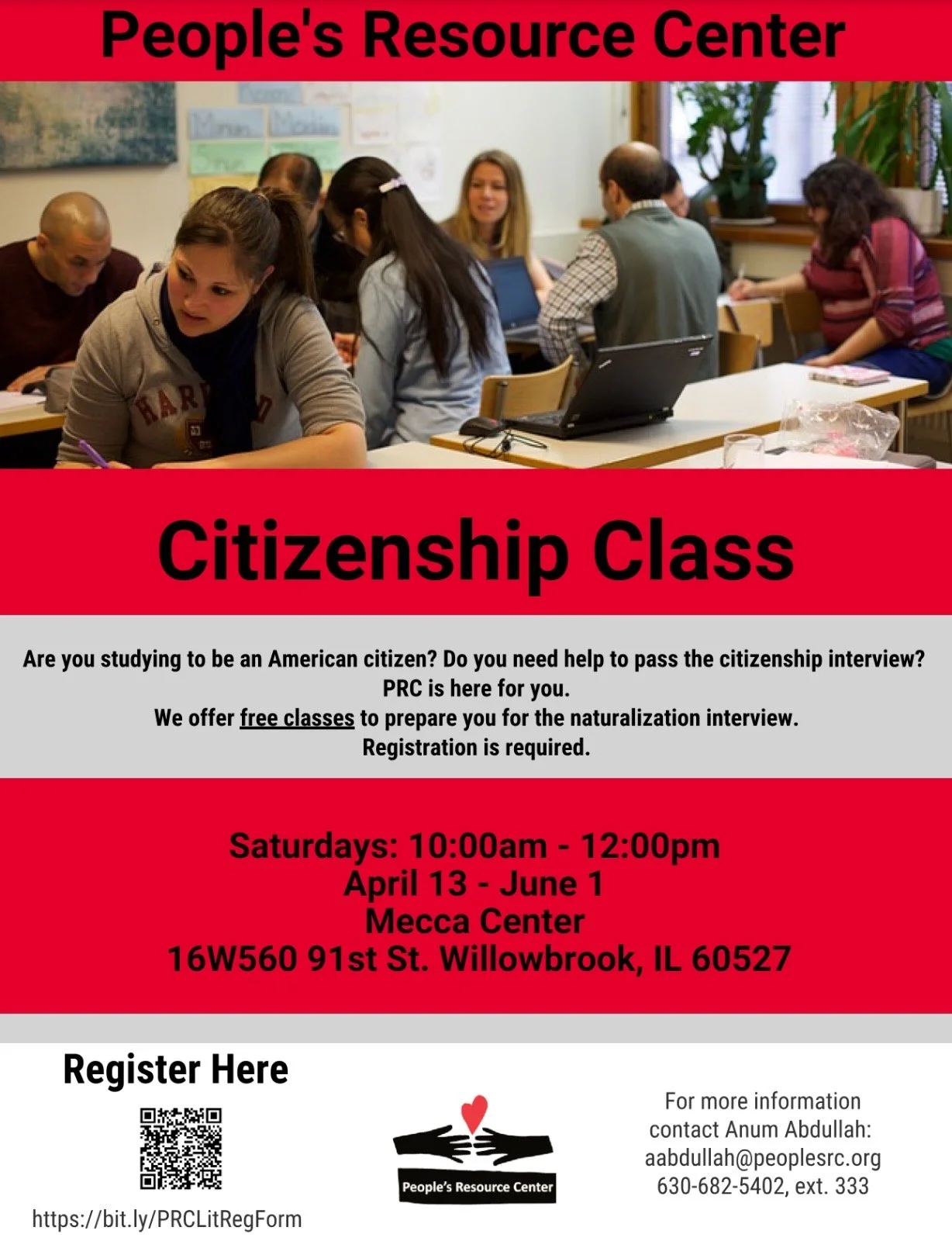People's Resource Center: Citizenship Class