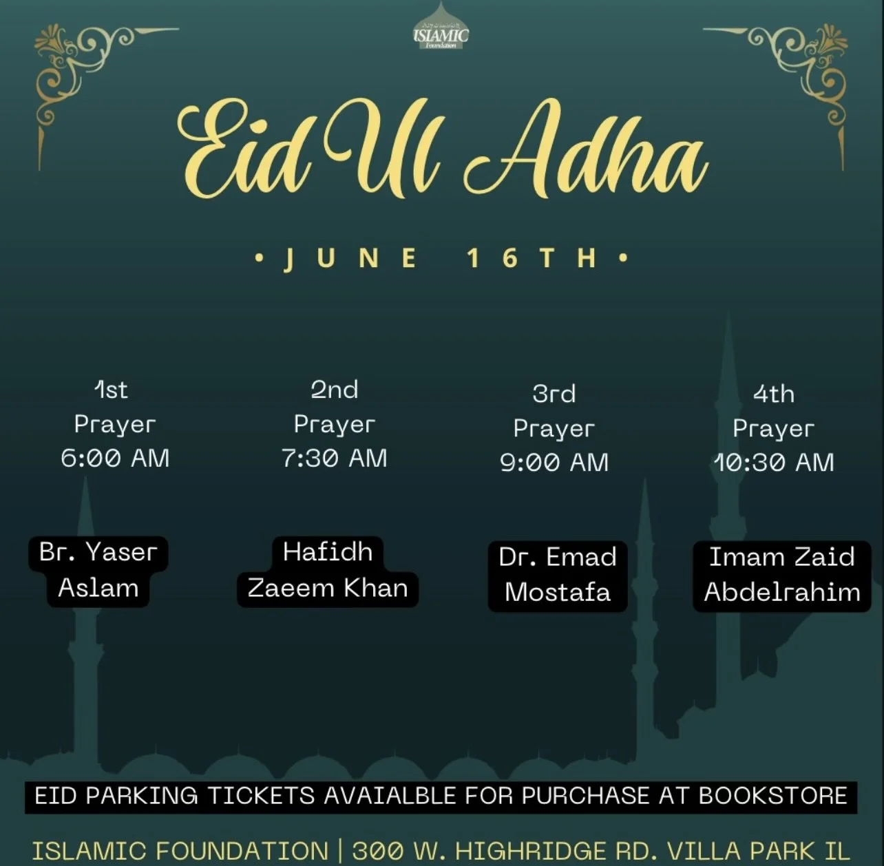Islamic Foundation Eid Ul-Adha Prayer