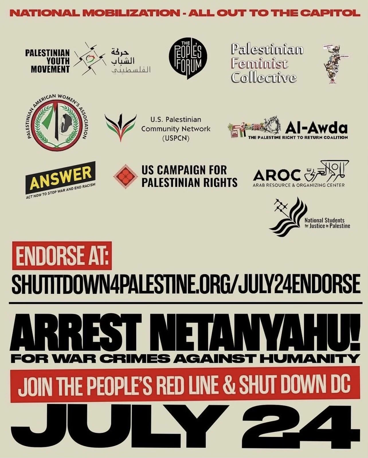 National Mobilization - All Out to the Capitol