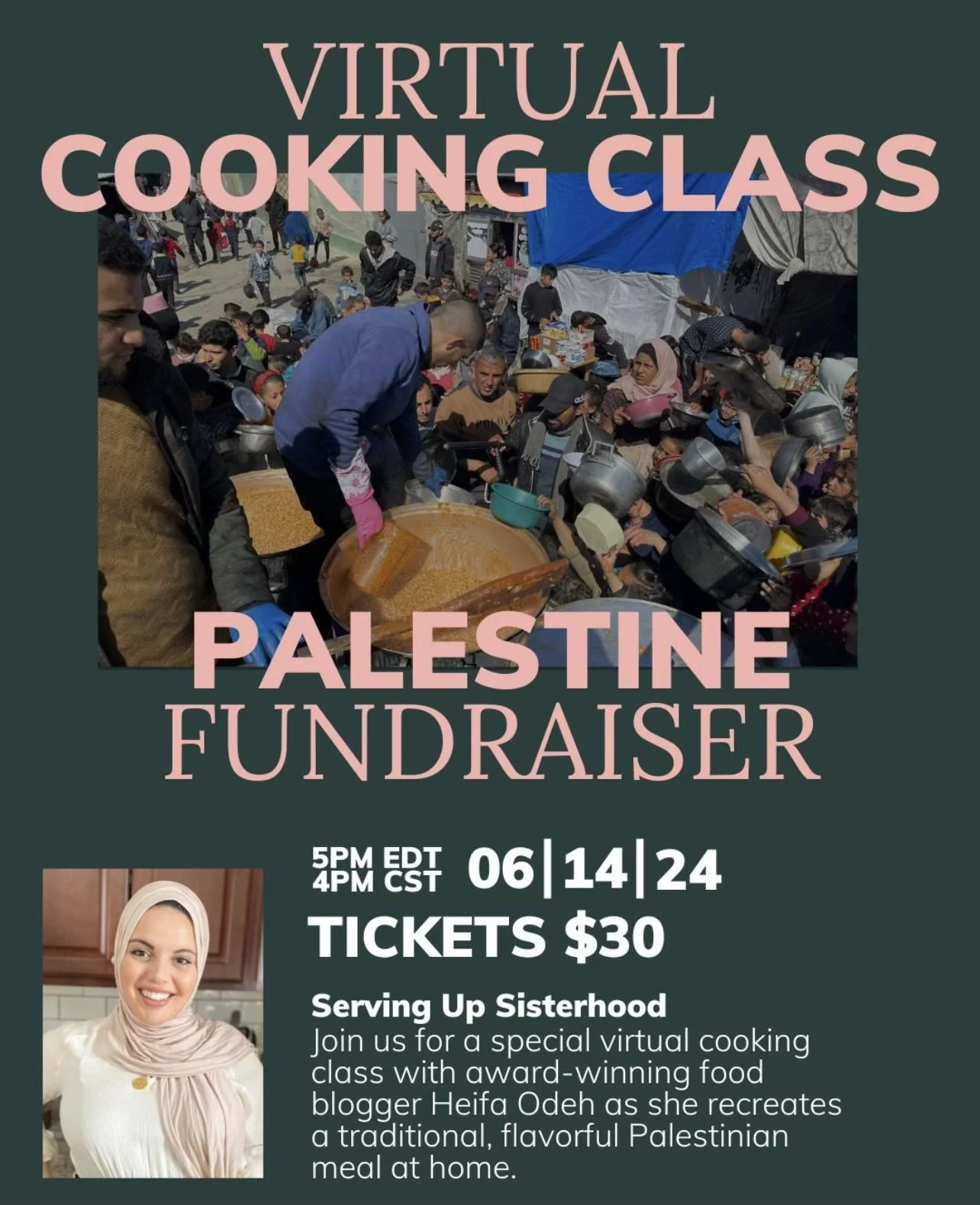 Palestine Fundraiser Virtual Cooking Class