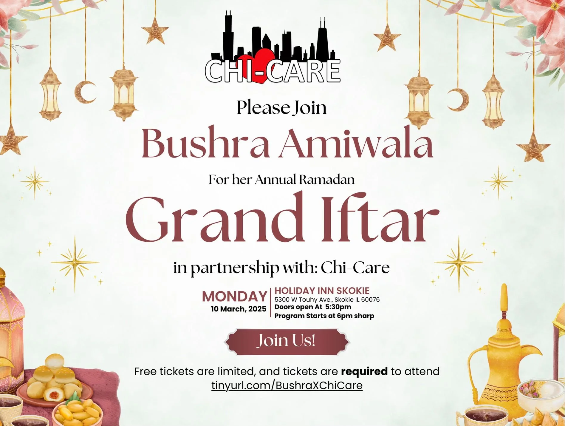 Bushra Amiwala's Annual Iftar with Chi-Care