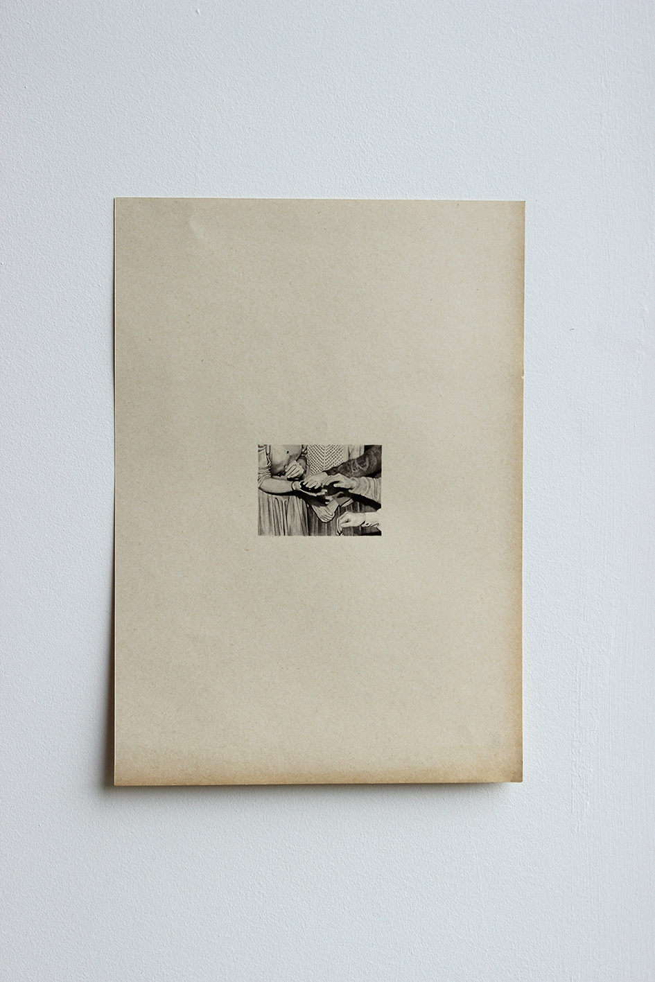 Lisa Wilkens - The Invisible Medium , Chinese Ink on Found Paper (2015)