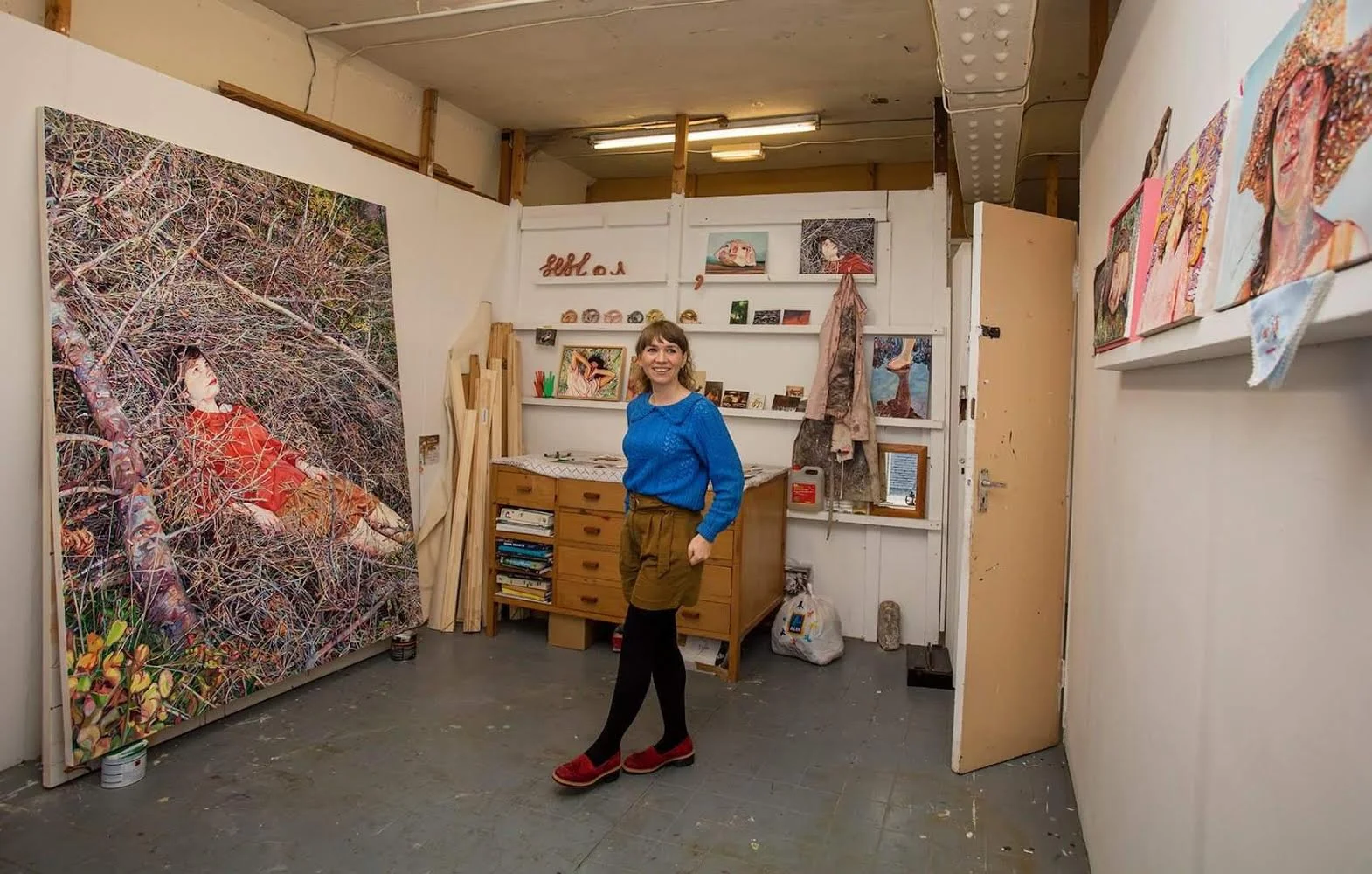 Ruth Murray in her Studio, Levenshulme