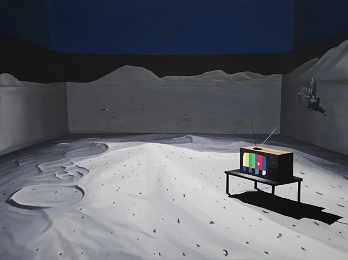 James Moore - The Golden Age , oil on paper (2016)