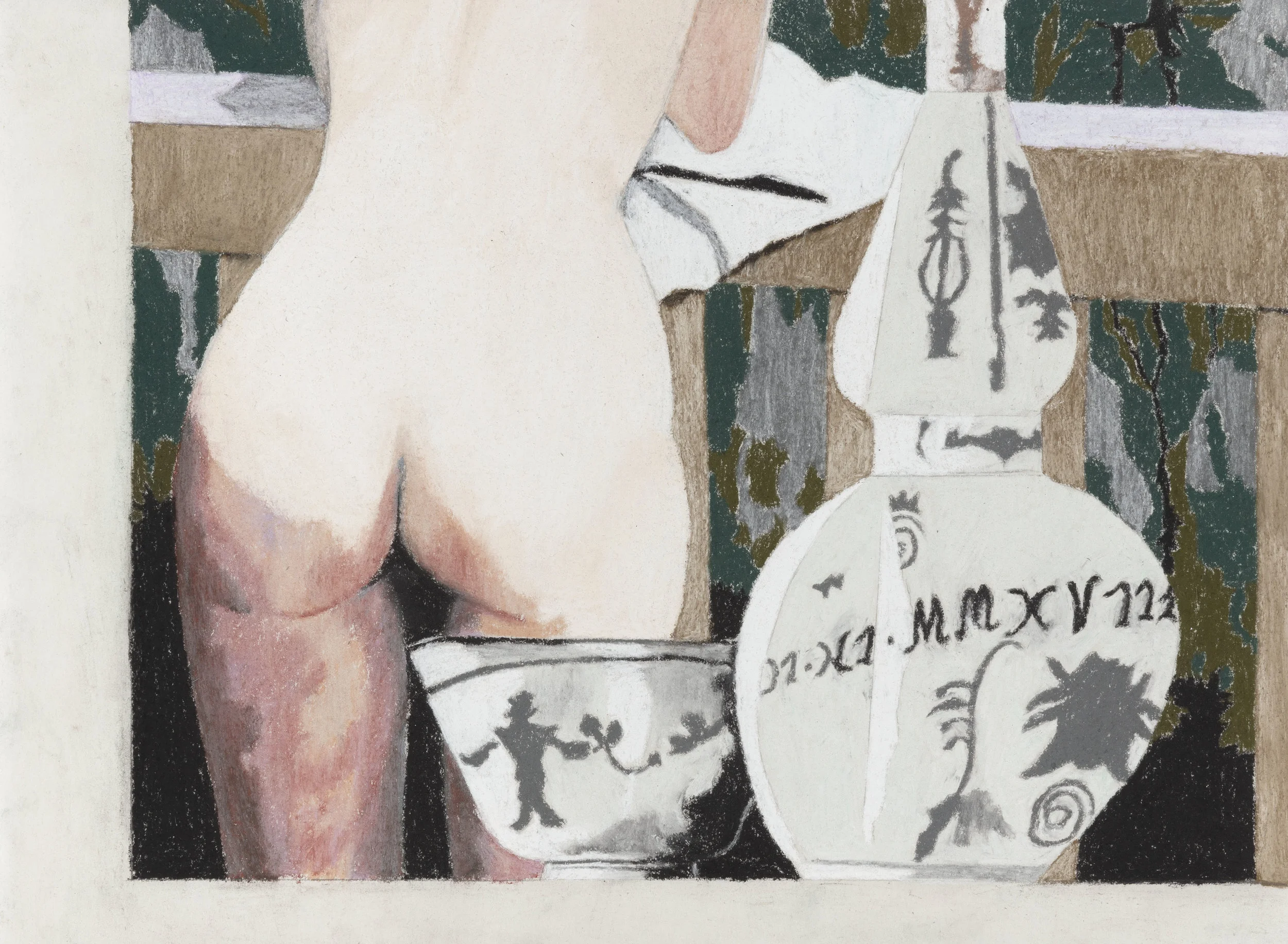U so pretty , dry pastel on Japanese paper, 2018, featured in Wild Love Me