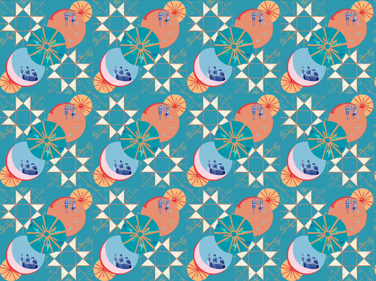 Our Library of Light, wallpaper design, 2019