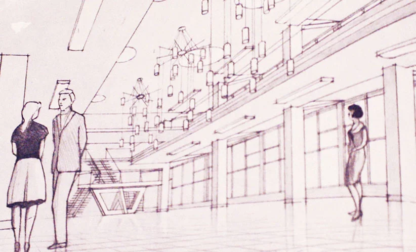 Design for Crosby Library, c. 1968