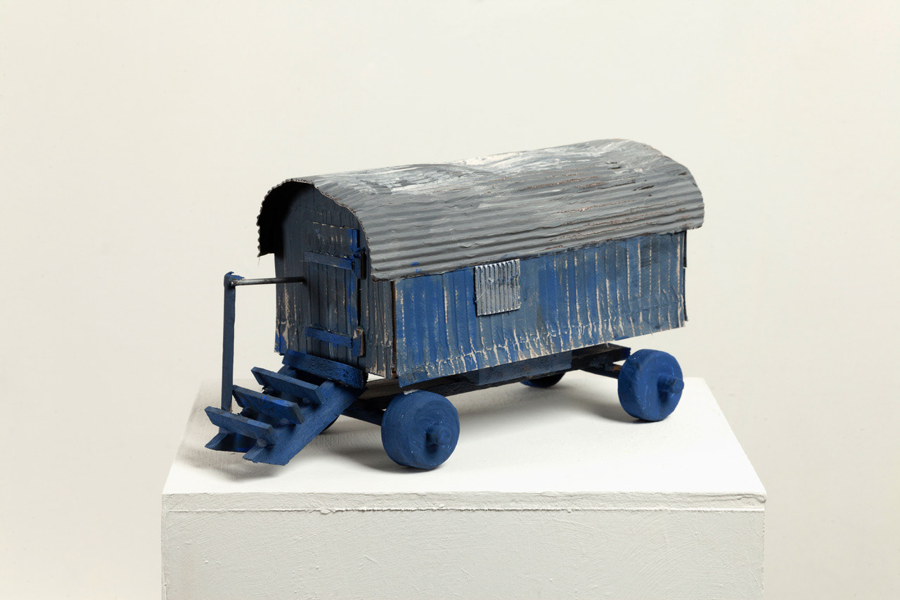 Sheds of Bocholt – Baumwagen (2016). Mixed media. Photo by David Bennett