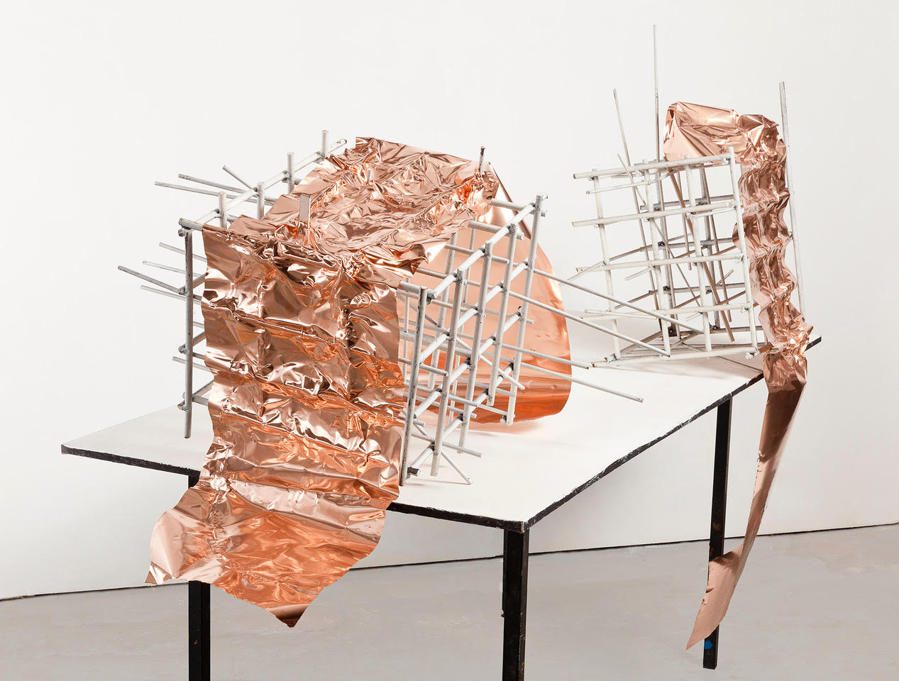 Sketches for the Great Abyss (2018). Steel and copper. Photo by David Bennett