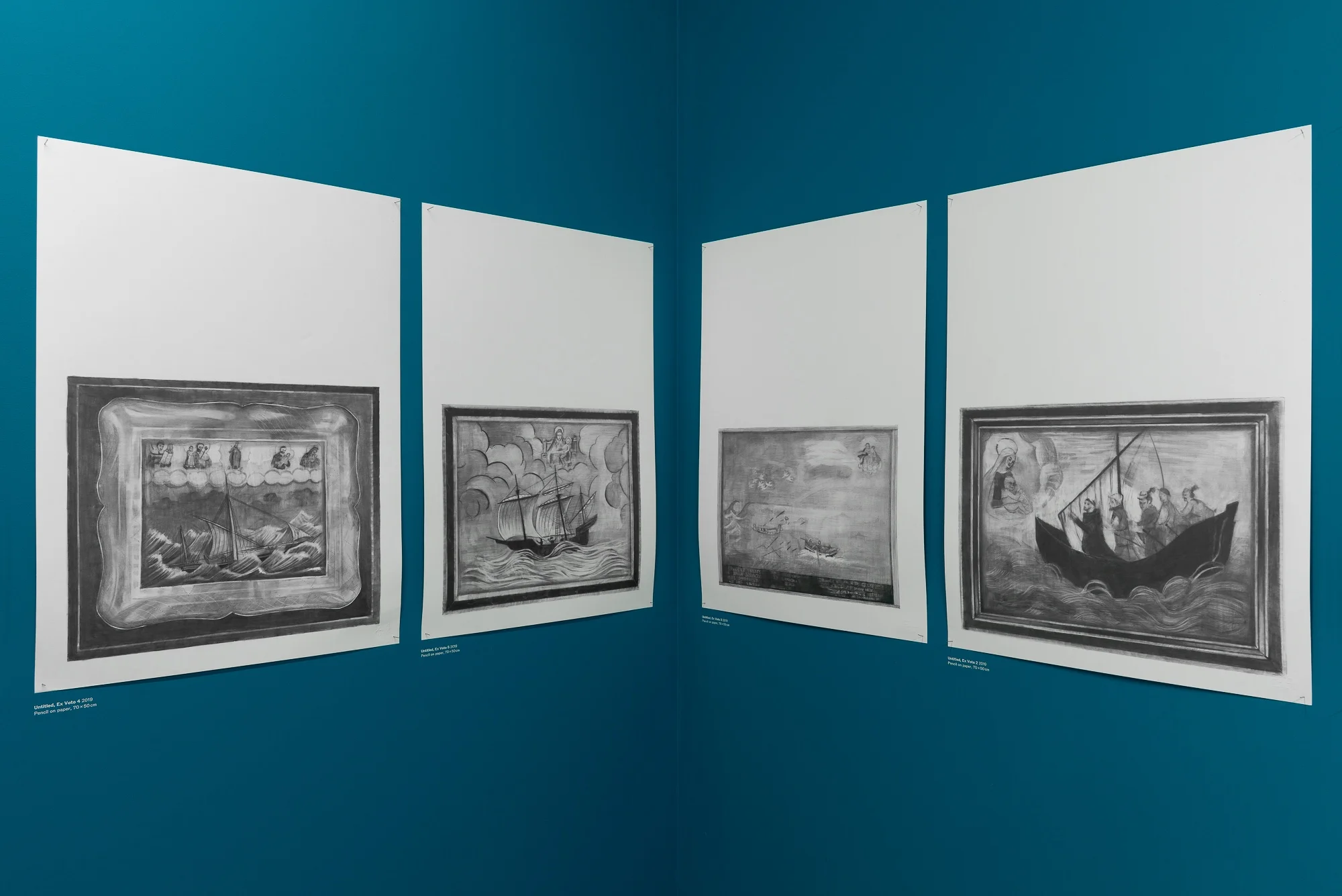 Installation view of Marc Bauer, Mal Ȇtre / Performance. Image: Eva Herzog. Courtesy the artist and Drawing Room, London